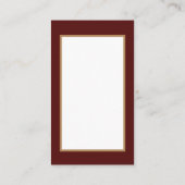 レトロのヴィンテージのクリスマスランプはメッセージを加えます 名刺 (裏面)