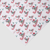 レトロのヴィンテージのクリスマス猫のパーティー 薄葉紙 (詳細)