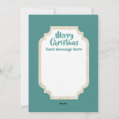 レトロのヴィンテージのクリスマス猫はメッセージカードを加えます シーズンカード (裏面)