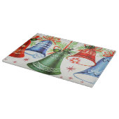 レトロのヴィンテージのクリスマス鐘の休日の切断 カッティングボード (角)