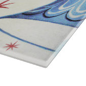 レトロのヴィンテージのクリスマス鐘の休日の切断 カッティングボード (角)