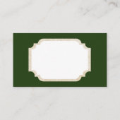 レトロのヴィンテージのクリスマス鐘小さいカード 名刺 (裏面)