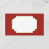 レトロのヴィンテージのクリスマスNimblesはメッセージカードを加えます 名刺 (裏面)