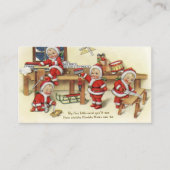 レトロのヴィンテージのクリスマスNimblesはメッセージカードを加えます 名刺 (正面)