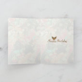 レトロのヴィンテージのスタイルのアールデコの誕生日日 カード (内部)