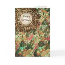 レトロのヴィンテージのスタイルのアールデコの誕生日日