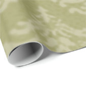 レトロのヴィンテージのダマスク織のブロケードのセージグリーン ラッピングペーパー (ロールコーナー)