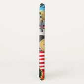 レトロのヴィンテージのテキサス州のステッカーパターン Case-Mate iPhoneケース (裏面/右)