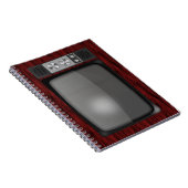 レトロのヴィンテージのテレビ ノートブック (右側)