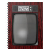 レトロのヴィンテージのテレビ ノートブック (正面)