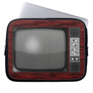 レトロのヴィンテージのテレビ ラップトップスリーブ