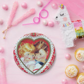 レトロのヴィンテージのバレンタインの子供によっては紙皿がパーティを楽しみます ペーパープレート (パーティー)