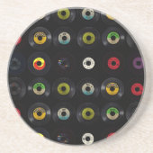 レトロのヴィンテージのビニール45の記録 コースター (正面)