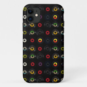 レトロのヴィンテージのビニール45の記録 iPhone 11 ケース