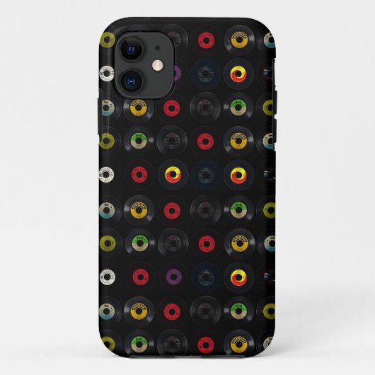 レトロのヴィンテージのビニール45の記録 Case-Mate iPhoneケース (裏面)