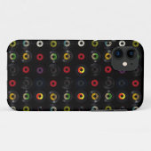レトロのヴィンテージのビニール45の記録 Case-Mate iPhoneケース (裏面(横))
