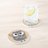 レトロのヴィンテージのフクロウ コースター (側面)