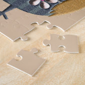 レトロのヴィンテージのフクロウ ジグソーパズル (側面)