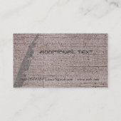 レトロのヴィンテージの作家の羽のクイル 名刺 (裏面)