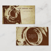 レトロのヴィンテージの写真撮影 名刺 (正面/裏面)