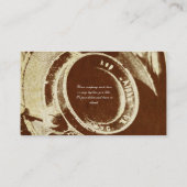 レトロのヴィンテージの写真撮影 名刺 (裏面)