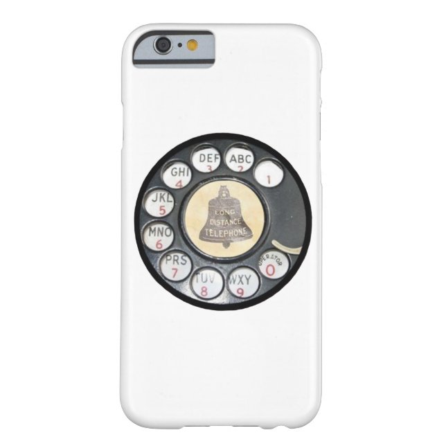 レトロのヴィンテージの回転式のダイヤルの電話電話箱 Case-Mate iPhoneケース (裏面)