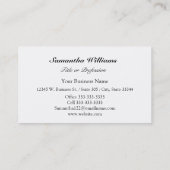 レトロのヴィンテージの女性のスタイリッシュなファッションの服装の帽子 名刺 (裏面)