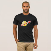レトロのヴィンテージの宇宙のロゴのTシャツ Tシャツ (正面フル)