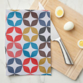 レトロのヴィンテージの星パターン キッチンタオル (四つ折り)