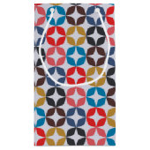 レトロのヴィンテージの星パターン スモールペーパーバッグ (裏面)