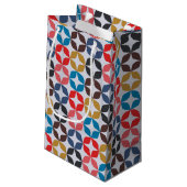 レトロのヴィンテージの星パターン スモールペーパーバッグ (裏面アングル)