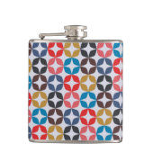 レトロのヴィンテージの星パターン フラスク (正面)