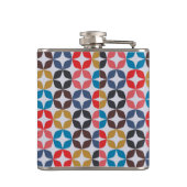 レトロのヴィンテージの星パターン フラスク (裏面)