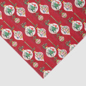 レトロのヴィンテージの球根パターンパーティーのティッシュ 薄葉紙 (詳細)