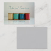 レトロのヴィンテージの裁縫婦およびテーラー名刺 名刺 (正面/裏面)