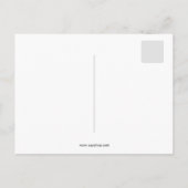 レトロのヴィンテージの道化師のピエロの紙吹雪のパーティー インビテーションポストカード (裏面)