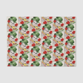 レトロのヴィンテージの雪だるまのクリスマスの休日のティッシュ 薄葉紙