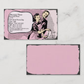 レトロのヴィンテージの食料調達の飲食業カード 名刺 (正面/裏面)