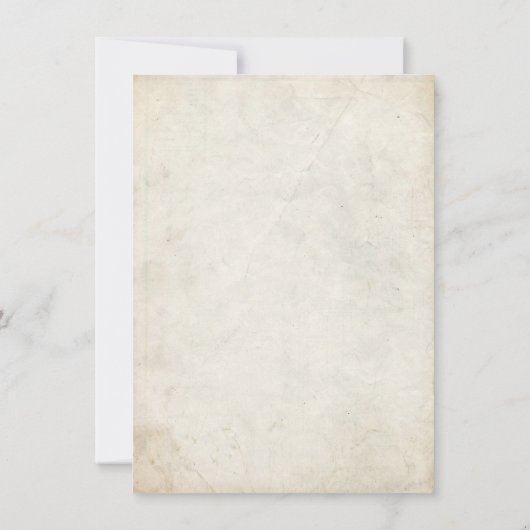 レトロのヴィンテージの驚きのパーティの招待状 招待状 (裏面)