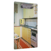 レトロのヴィンテージの50年代の台所場面クリップボード クリップボード (右)