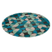 レトロのヴィンテージの60年代パターン カッティングボード (角)