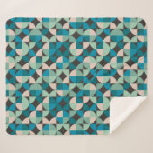 レトロのヴィンテージの60年代パターン シェルパブランケット (正面(横))