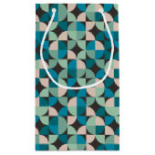 レトロのヴィンテージの60年代パターン スモールペーパーバッグ (裏面)