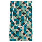 レトロのヴィンテージの60年代パターン スモールペーパーバッグ (正面)