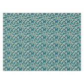 レトロのヴィンテージの60年代パターン テーブルクロス (正面(横))