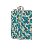 レトロのヴィンテージの60年代パターン フラスク (左)