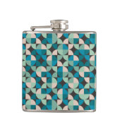 レトロのヴィンテージの60年代パターン フラスク (正面)