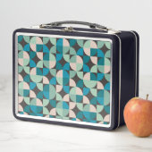 レトロのヴィンテージの60年代パターン メタルランチボックス (インサイチュ)