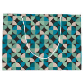 レトロのヴィンテージの60年代パターン ラージペーパーバッグ (裏面)