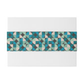 レトロのヴィンテージの60年代パターン 招待状ベリーバンド (裏面例)